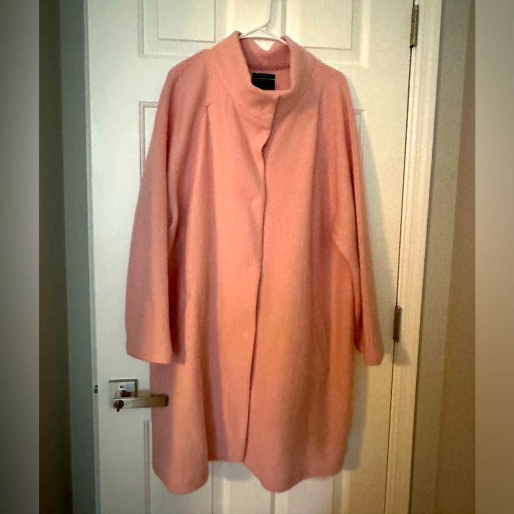 Light Pink Wool Jacket; Size 2X; Worn 1x